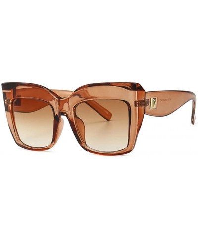 Oversized Unisex Cat Eye Oversized Sunglasses for Women men Vintage rivet Sun Glasses UV protection lens - C7 - CF198YCNA62 $...