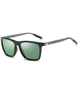 Oversized Womens Polarized Sunglasses Teardrop Men's Sunglasses Classic Design UV Cut Cross & Glasses Case Glasses - Green - ...