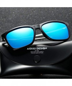 Oversized Womens Polarized Sunglasses Teardrop Men's Sunglasses Classic Design UV Cut Cross & Glasses Case Glasses - Green - ...