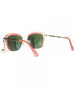 Square Womens Sunglasses Vintage Retro Fashion Shades Square Frame - Pink - CP189XIUG0D $11.04