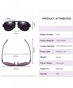 Sport Solar Mirror Metal Mixed Frame Polarizer Men's Outdoor Sports Mountaineering Glasses - C - CE18QO3YL00 $32.23