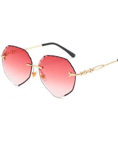 Oversized Sunglasses Womens Oversized Protection - Pink - CF18W0QY3NC $28.72