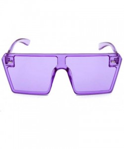 Sport Personalized Square Large Frame Sunglasses Candy Color Regular Glasses - 1 - CJ190KX30G2 $28.74