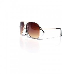 Aviator SIMPLE Retro Aviator Sunglasses for Men and Women Vintage Fashion Sunglasses - Gold - CB18ZCOCOOA $9.63