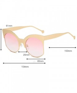 Round Womens Irregular Round Shape Rapper Sunglasses Vintage Retro Large Frame Fashion Eyewear Unisex - B - CV18TLXZ49T $16.81