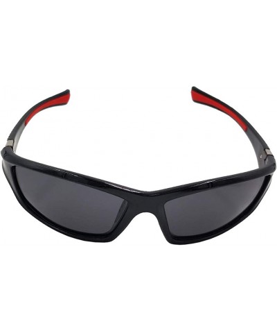 Sport Polarized Sunglasses Outdoor Motorcycle Baseball - Black - CG19222I399 $12.24