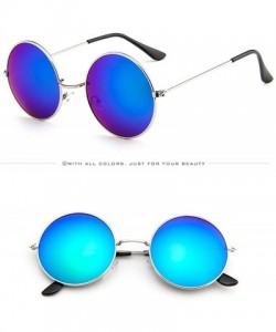 Goggle Women Vintage Glasses Unisex Fashion Circle Frame Sunglasses Eyewear - E - CR18OZL0S3O $6.95