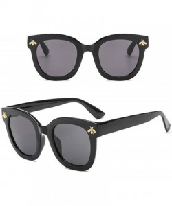 Rimless Women Man Vintage Bees Sunglasses Retro Big Frame Classical Eyewear - A - C318Q3SUH07 $9.53