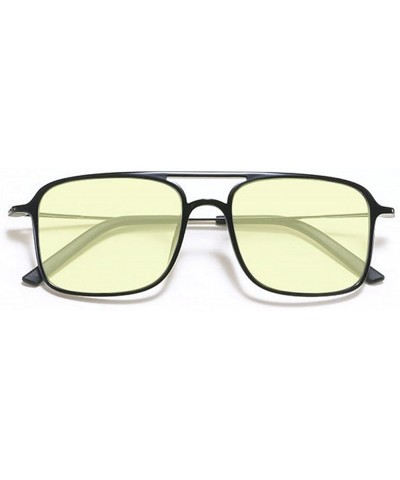 Square Classic Fashion Full Rim Square Unisex Blue Light Blocking Glasses - Black - C418H37LXTL $34.50