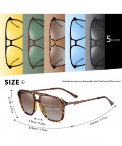 Square Square Polarized Sunglasses for Men Driving UV400 - C4g15 - C8199HUXCQQ $15.36