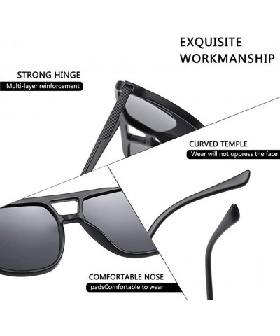 Square Square Polarized Sunglasses for Men Driving UV400 - C4g15 - C8199HUXCQQ $15.36