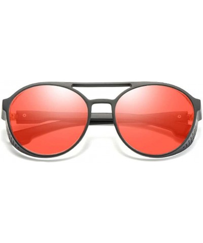Wrap Street Stylish Vintage Aviator Shade Sunglasses Glasses For Unisex Adults - Red - CT196OMMTUZ $7.39