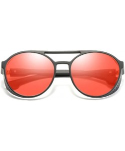 Wrap Street Stylish Vintage Aviator Shade Sunglasses Glasses For Unisex Adults - Red - CT196OMMTUZ $7.39