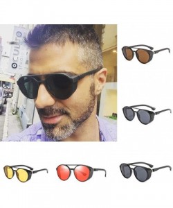 Wrap Street Stylish Vintage Aviator Shade Sunglasses Glasses For Unisex Adults - Red - CT196OMMTUZ $7.39