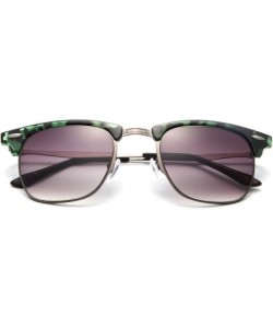 Rimless "Luciano" Semi-Rimless Vintage Design with UV400 Gradient Lenses Fashion Sunglasses - CZ18GAEYZ34 $26.12