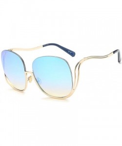 Rimless Oval Rimless Sunglasses Women Fashion Retro Sun Glasses Female Metal Frame Gradient Oculos UV400 - CE198O3IOEZ $19.01