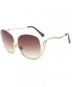 Rimless Oval Rimless Sunglasses Women Fashion Retro Sun Glasses Female Metal Frame Gradient Oculos UV400 - CE198O3IOEZ $19.01