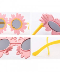 Round Sunglasses Protection Glasses Children - Pink - CE18SZT2OXK $11.56