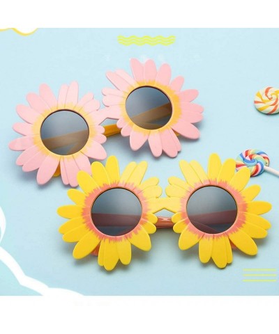 Round Sunglasses Protection Glasses Children - Pink - CE18SZT2OXK $11.56