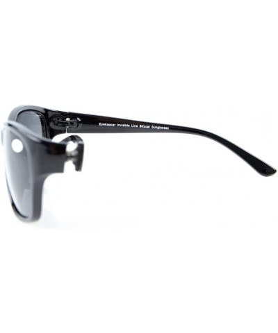 Wrap Sunshine Readers Polarized Bifocal Sunglasses Black +1.5 with case - Polarized Black - CG12FOI2JV7 $36.57