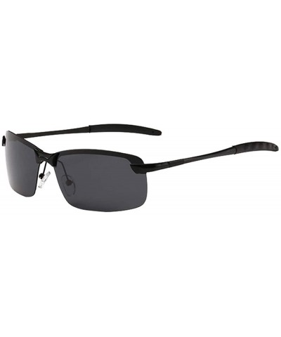 Rimless Polarized Sunglasses Lightweight Fashionwear - Black - C618SZ23ICR $7.91