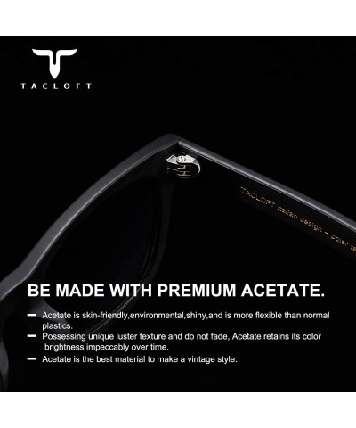 Rectangular Acetate Sunglasses polarized women black sunglasses wayfarer classic UV Protection durable mens sunglasses 2020 -...