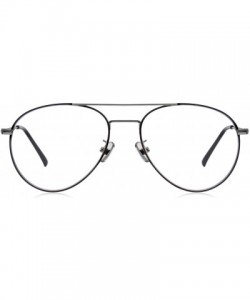 Aviator Blue Light Blocking Glasses Men Women Clear Lightweight Eyeglasses Frame for Computer Reading/Gaming/TV/Phones - CF18...
