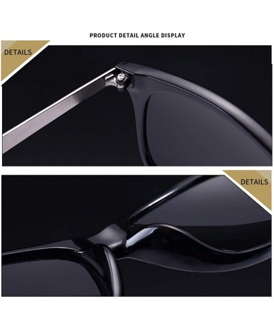 Oversized Vintage Retro Sunglasses Men Polarized Square 2019 Er Sun Glasses UV400 Driving Mirror Goggle - C1 - CI199C7YG6N $2...