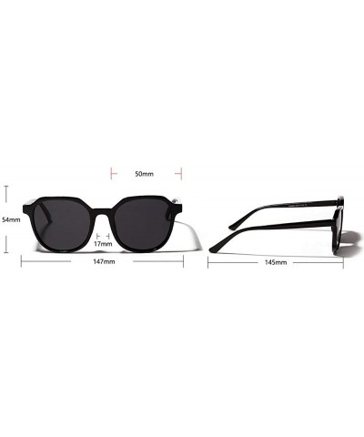 Square 2019 fashion retro wild transparent square unisex sunglasses - Light Tea - CL18L543XS7 $13.78