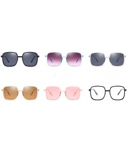 Square Fashion Vintage Square Women Sunglasses Retro Candy Pink Sunglass UV400 - Pink - C318U56IRDX $11.88