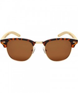 Sport Designer Inspired Rimless Polarized Sunglasses - Tortoise-gold Frame/Brown Polarized Lens - CX18UKC59W6 $12.41
