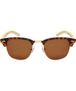 Sport Designer Inspired Rimless Polarized Sunglasses - Tortoise-gold Frame/Brown Polarized Lens - CX18UKC59W6 $12.41