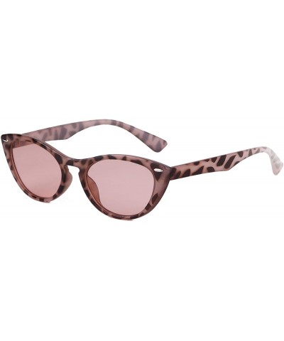 Goggle Retro Vintage Cateye Sunglasses for Women Clout Goggles Plastic Frame Glasses with Rivet - CA18XAAQ7EZ $10.68