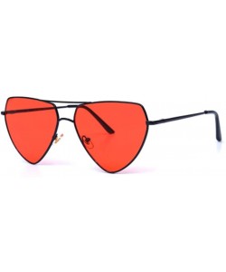 Sport Metal Love Heart Peach Heart Men and Women Fashion Sunglasses - 1 - CI190H0YDO3 $28.09