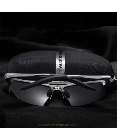 Sport Mens Sports Polarized Sunglasses UV Protection Fashion Sunglasses for Men Fishing Driving Al-Mg Frame Ultra Light - C01...