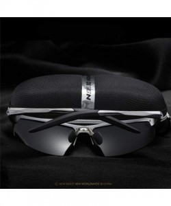 Sport Mens Sports Polarized Sunglasses UV Protection Fashion Sunglasses for Men Fishing Driving Al-Mg Frame Ultra Light - C01...