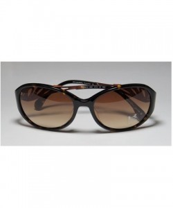Sport 7000k Womens/Ladies Designer Full-rim Gradient Lenses Sunglasses/Eyewear - Tortoise / Orange - CE11ZRG7I31 $34.36
