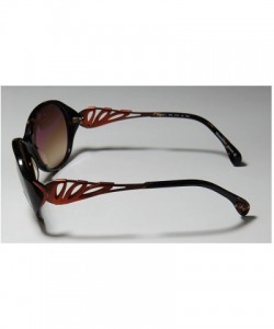 Sport 7000k Womens/Ladies Designer Full-rim Gradient Lenses Sunglasses/Eyewear - Tortoise / Orange - CE11ZRG7I31 $34.36