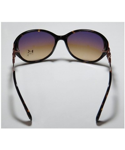 Sport 7000k Womens/Ladies Designer Full-rim Gradient Lenses Sunglasses/Eyewear - Tortoise / Orange - CE11ZRG7I31 $34.36