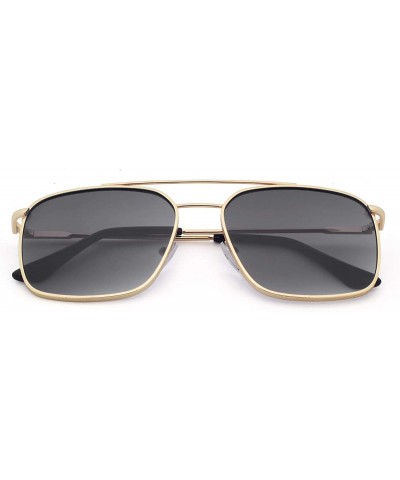 Aviator Square Aviator Polarized Sunglasses for Men Women Fashion Laminated Mirrored Retro Sun Glasses - Black - CR18WQG9ZRC ...