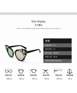 Sport New Personality New Diamond Sunglasses Color Film Sunglasses Female Fashion Big Box Street Style Glasses - CS18SZH5INS ...