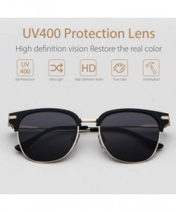 Aviator Sunglasses for Women Fashion Classic Round Aviator Oversized Mirrored UV 400 Protection - Yf06-gray - C518OYQ0865 $15.13