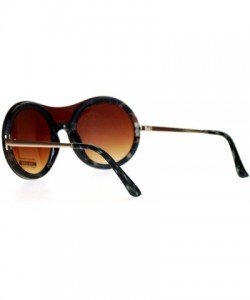 Rimless Womens Unique Sunglasses Oversized Round Shield Full Lens Rimless Fashion - Tortoise (Brown Gradient) - CU1882U9R3O $...