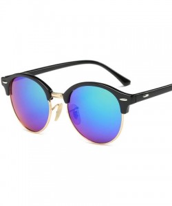 Oval Hot Sunglasses Women Popular Brand Designer Retro Men Summer Style Sun Glasses - C8leopardyellow - CD19854UCW2 $29.75