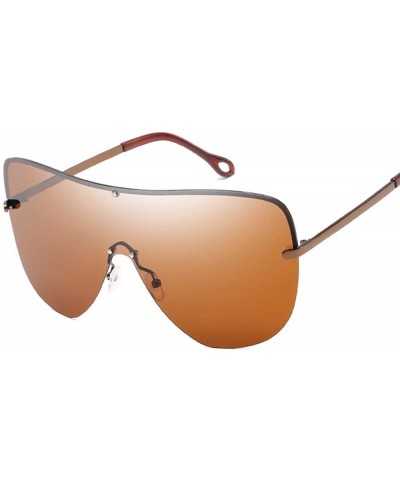 Oversized Polarized Sunglasses Fashion Metal Large Frame High Definition Women's Ultraviolet Protection - C - C118Q9E5OU9 $31.52