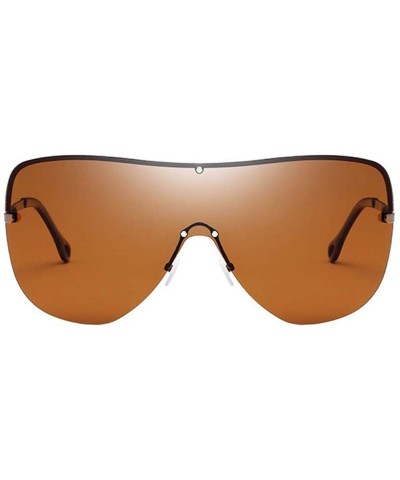 Oversized Polarized Sunglasses Fashion Metal Large Frame High Definition Women's Ultraviolet Protection - C - C118Q9E5OU9 $31.52