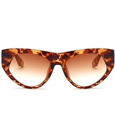 Oversized Retro cat eye sunglasses Oversized frame for Men Women UV Protection - Tea Ceremony - CV18DWC9M5G $11.93
