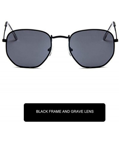 Goggle Sunglasses Women Classic Small Square Frame Alloy Glasses 2020 New Style Retro - As Shown4 - C6197Y6M0AG $51.05