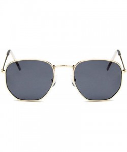 Goggle Sunglasses Women Classic Small Square Frame Alloy Glasses 2020 New Style Retro - As Shown4 - C6197Y6M0AG $24.85