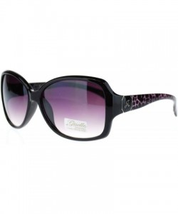 Butterfly Mosaic Print Designer Fashion Butterfly Sunglasses For Women - Purple - C811OO28UNL $10.88